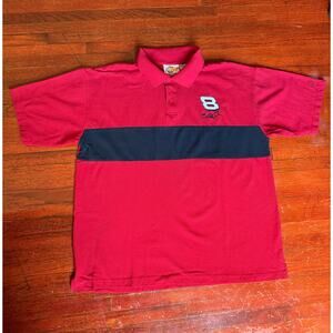 Vintage Men’s NASCAR Winners Circle Red Dale Earnhardt Jr Polo Shirt X-large